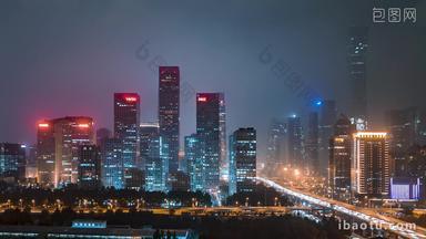 北京国贸建外SOHO中国尊固定延时摄影